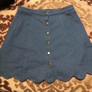 Boutique button down skirt.